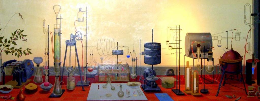 Niklaus Stoecklin (1896-1982, Basel); Chemiebild - Die Neue Zeit; Image of Chemistry, The New Era; 1940; Forum 1, Novartis Campus, Basel An Overview of the Drug