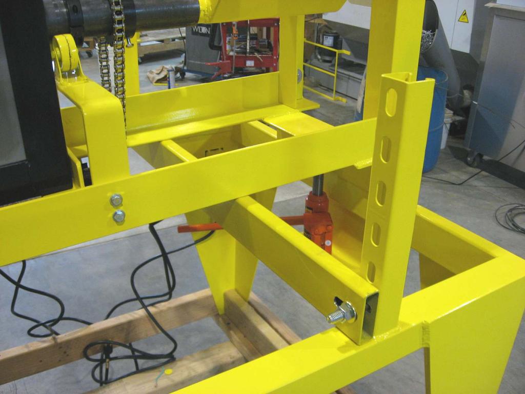 so you can add the cross bar and insert the bolts in the riser