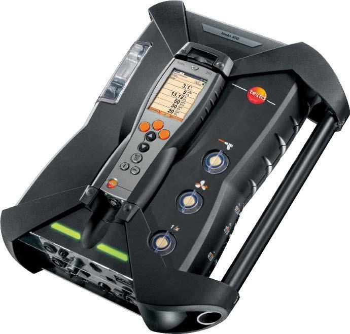 Product properties Control Unit The Control Unit is the operating and display unit of the testo 350. It is removable and equipped as standard with a Li-Ion rechargeable battery.