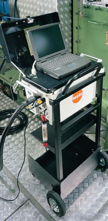 26 Portable reference analyser for industrial flue gases testo 360 Today, official emission s on industrial flue gases are ideally carried out using a compact, portable analyser of robust design.