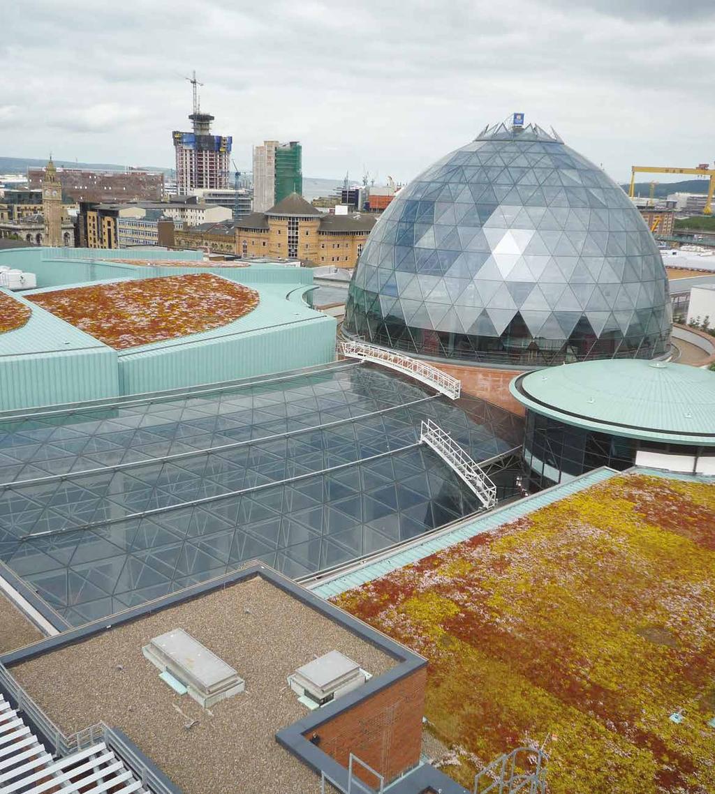 EcoZip The living roof system EcoZip is a complete system developed to allow designers to incorporate roof gardens within the Ziplok standing seam structure.