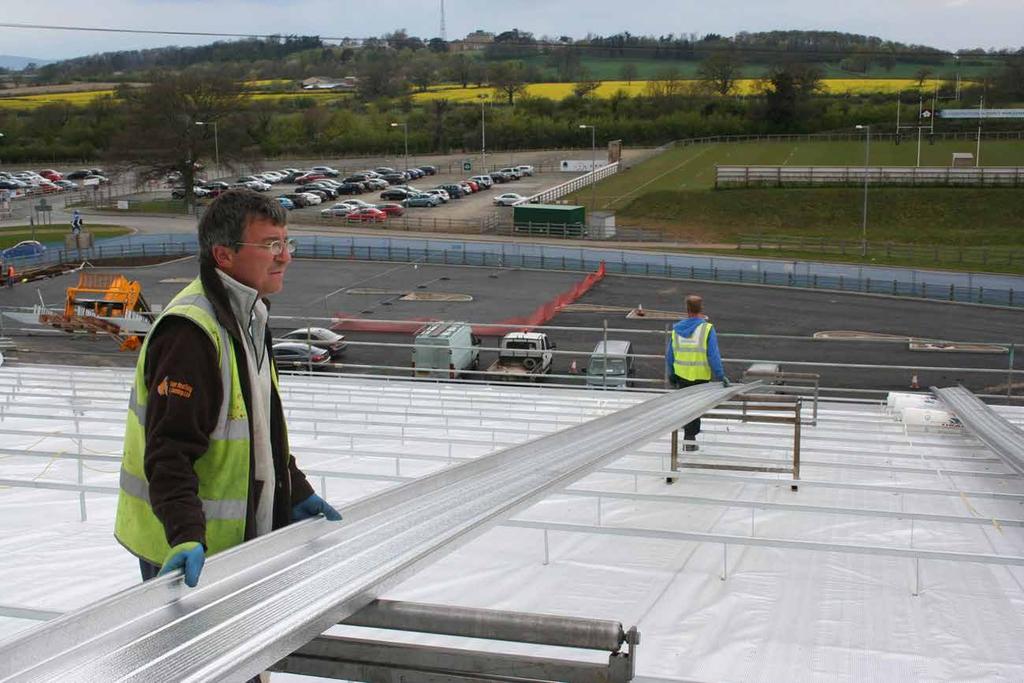 In addition, Ziplok can be produced in nonstandard widths at any size from 200mm to 580mm, providing a very cost effective way of finishing roofs and also allowing laying of the sheets to take place