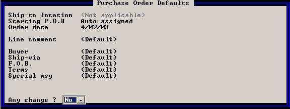 Purchasing: Using CounterPoint - Creating Purchase Orders 37 Planned order date The value you enter in this field determines whether any future costs or special costs will be in effect for the items