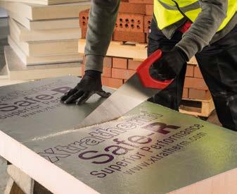 The insulation boards can be readily cut using a sharp knife or fine toothed saw.