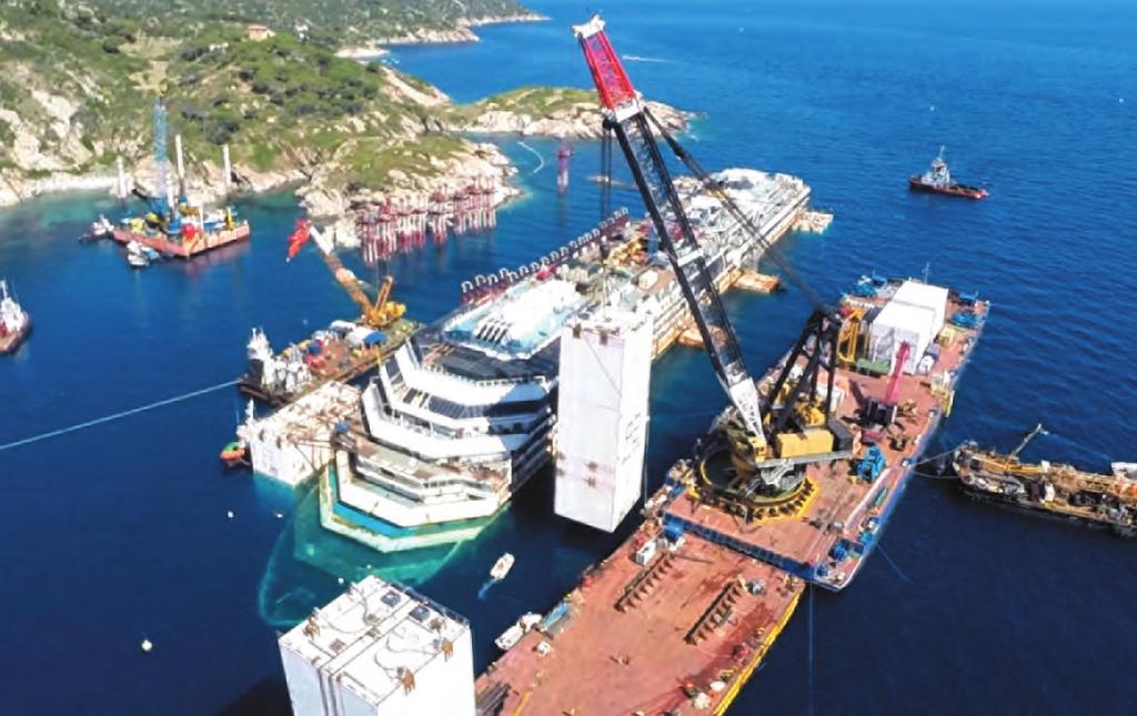 The company participated successfully in the salvage operation of the cruise ship Costa Concordia, Italy.
