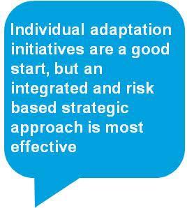 Step 4: Adaptation Options Purpose of the step The purpose of this step is to identify a wide range of potential adaptation options that are appropriate under current and future climate conditions.
