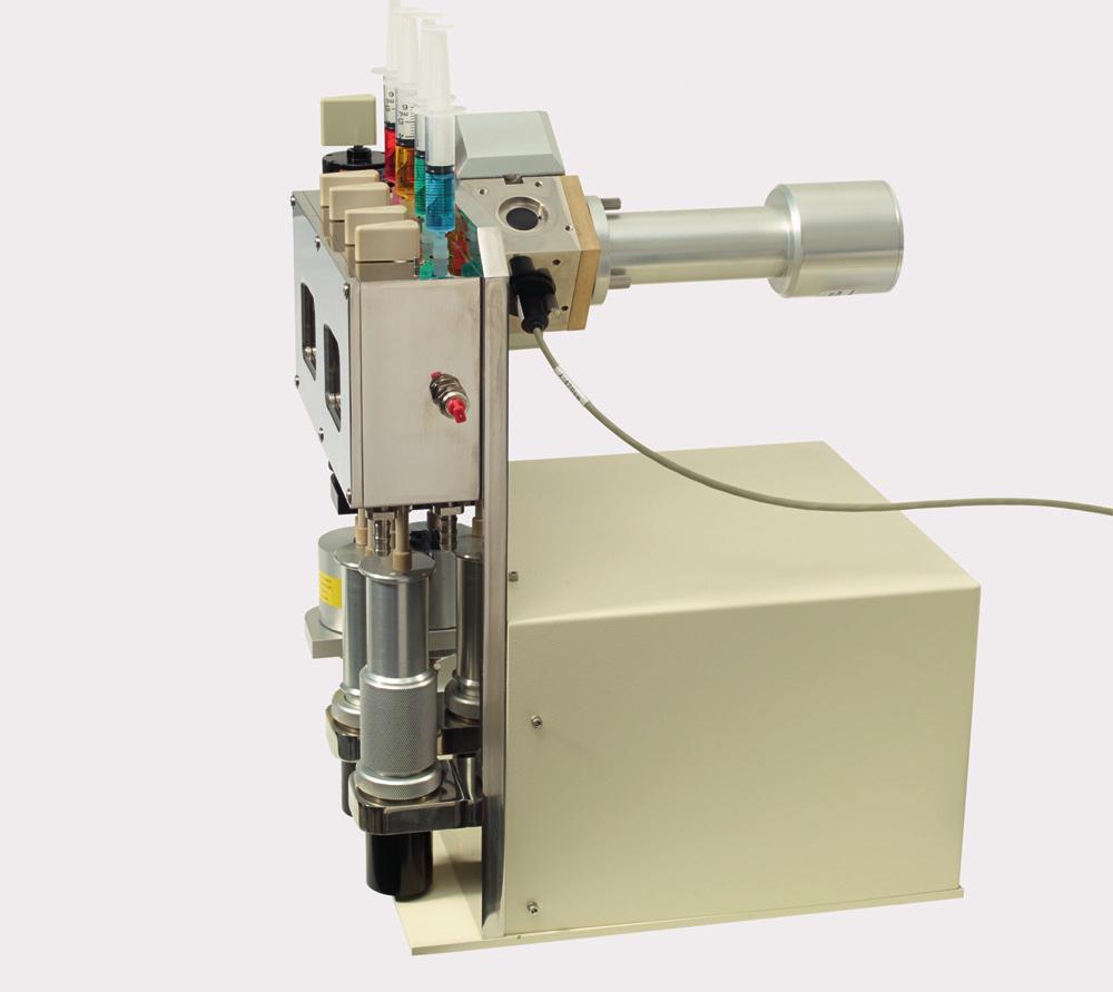 SX SERIES APP NOTE LED Light Sources for Stopped-Flow Spectroscopy ORDERING INFORMATION The SX20 stopped-flow sample housing unit (SHU) equipped with an LED light source.