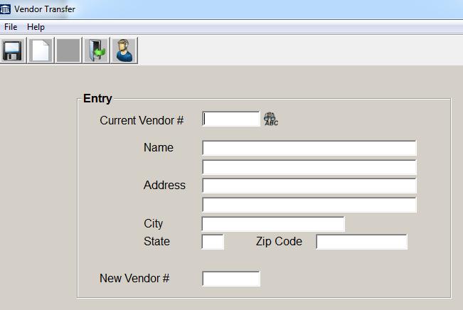 Simply enter the current vendor number and press return, then enter the new