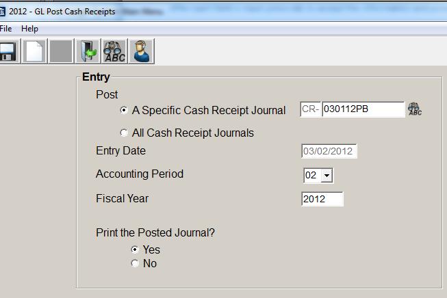 Municipal Software, Inc. MSI-Accounts Payable User s Guide Journal # The journal id number you want to post.