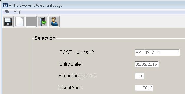 JOURNAL DATE - indicates the date on which the journal is created. ACCOUNTING PERIOD - indicates the fiscal accounting period to which this journal will be posted. This can be changed if needed. (ie.