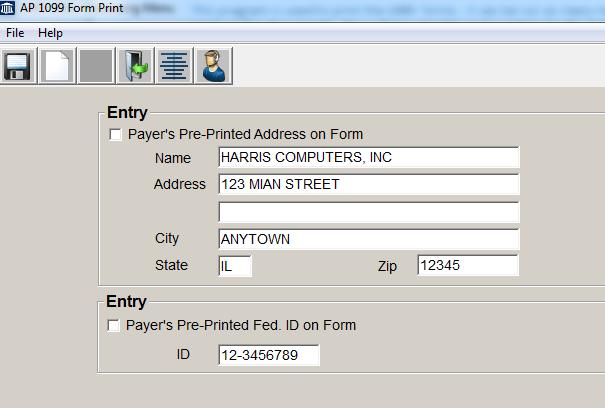 Preprinted Name? If your facility information is preprinted on your forms, check this box. If not you may manually key in your facility information.