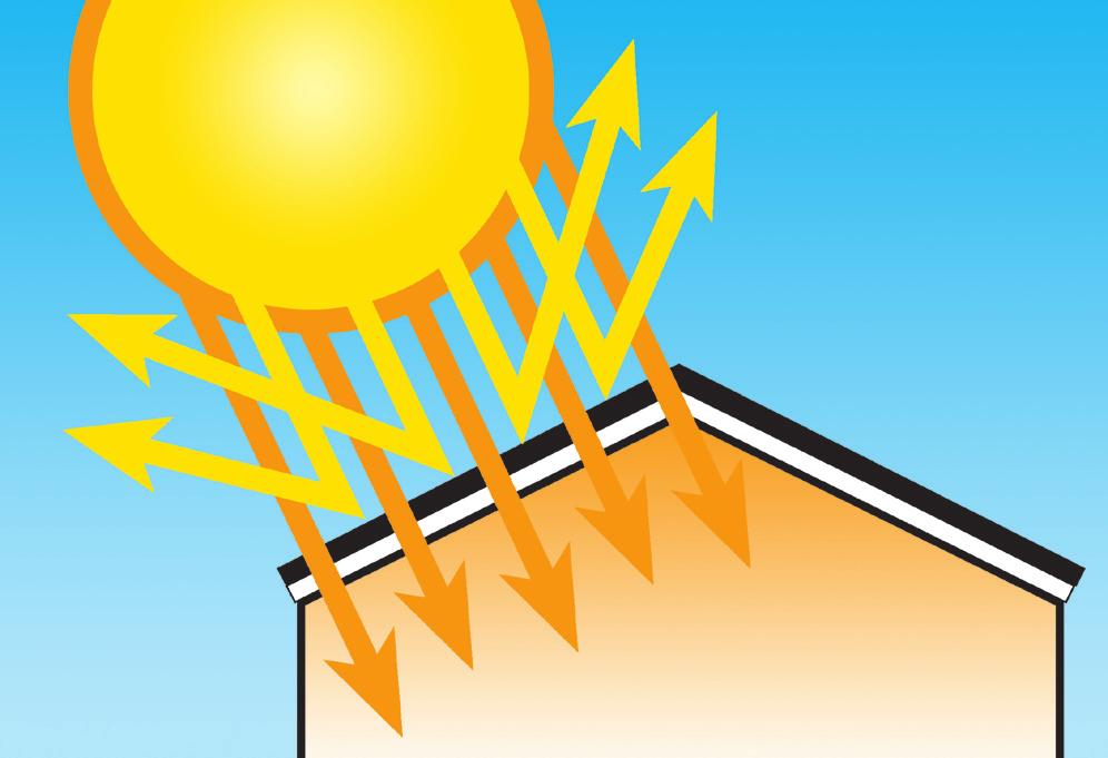HOT OUTSIDE. COOL INSIDE. LAST-TIME Metal Roofing products use a trademarked technology called ULTRA-Cool by BASF Corporation, that reflects more heat than any other roofing material on the market.