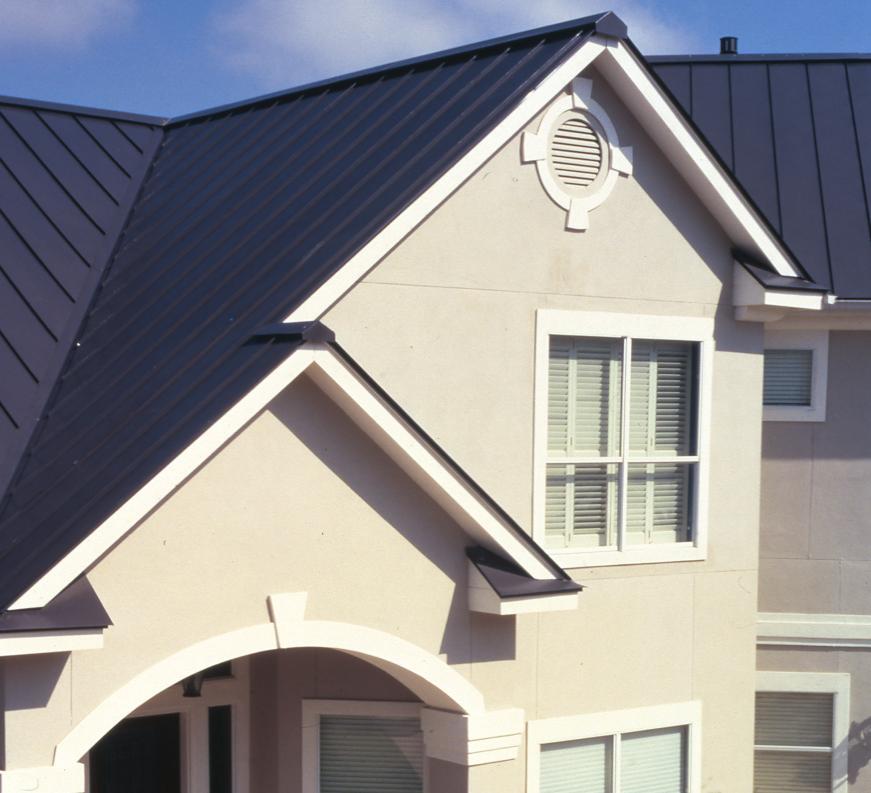 Roof with Conventional Paint: The visible light waves and invisible Ultra Violet waves are only partially deflected by conventional paint.