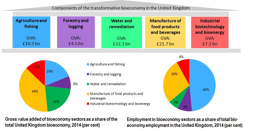 Figure 8: Summary of the economic contribution of the transformative activities of the bioeconomy in the United Kingdom, 2014 (persons) Sources: Capital Economics, TBR and the Office for National