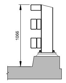 TL-4 Tall F or TL-5 F Shape This is an extended version of the Ministry s Standard Bridge Parapet (2874-1).