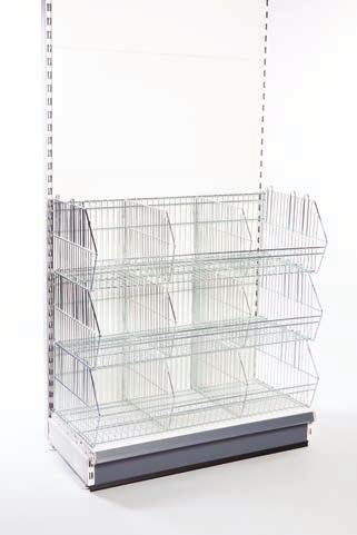 SHELVING BAY PROFILES 33Clear PETG material 33Strong product impact and visibility 33Crisp shelves include dividers as standard 33Purpose made, high