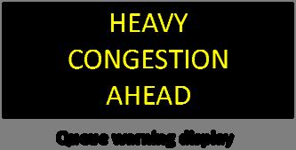 Example, If the dropped speed limit needs to match 35 mph at the end of congestion, then: o o o Gantry A could show 35 MPH SPEED AHEAD on message board with green arrows over lane displays and