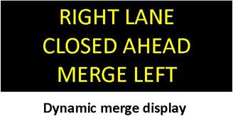 Display sign to be provided downstream of on-ramp traffic; however, software needs to be designed to maintain this requirements in case of a gantry design change.