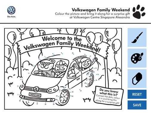Engagement lies in interactivity - In the headlights: Welcome to the Volkswagen Family Weekend The main objective of this campaign by Volkswagen was to create buzz and attract families to attend its