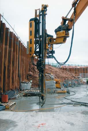 Micropiles in tension & compression Project Omega This scheme was part of a waste water treatment works upgrade, which involved installing tension micropiles through the concrete slab of a new filter
