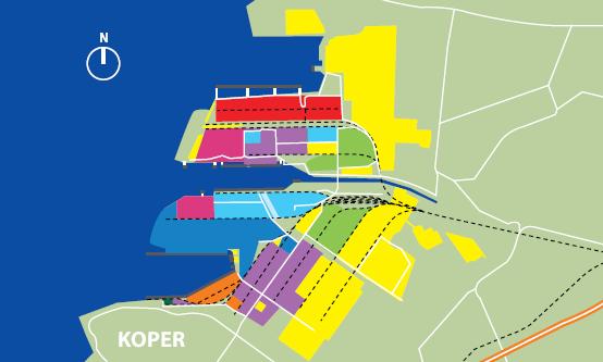 Port of Koper development plans extension of pier 1 and 2, construction of new pier 3,