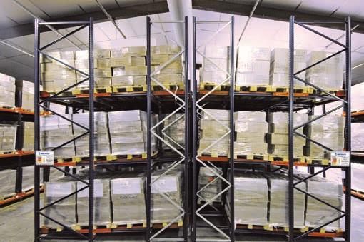 Applications A flexible system that adapts to many applications - The push-back system is ideal for storing all kinds of mediumturnover palletised
