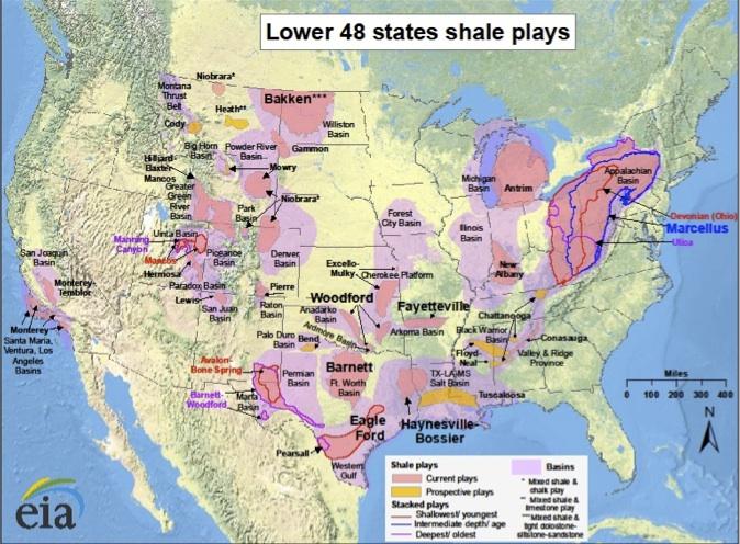 Lower 48 Shale Plays * Not all natural gas that is consumed is combusted.