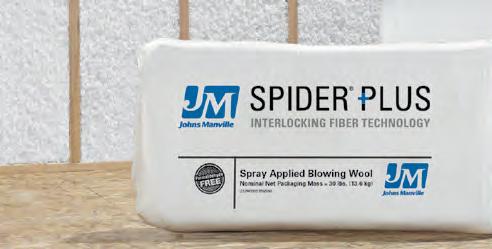 And with a simple installation that is typically faster than other spray systems and unprecedented drying times, JM Spider Plus saves you time and money on every project.