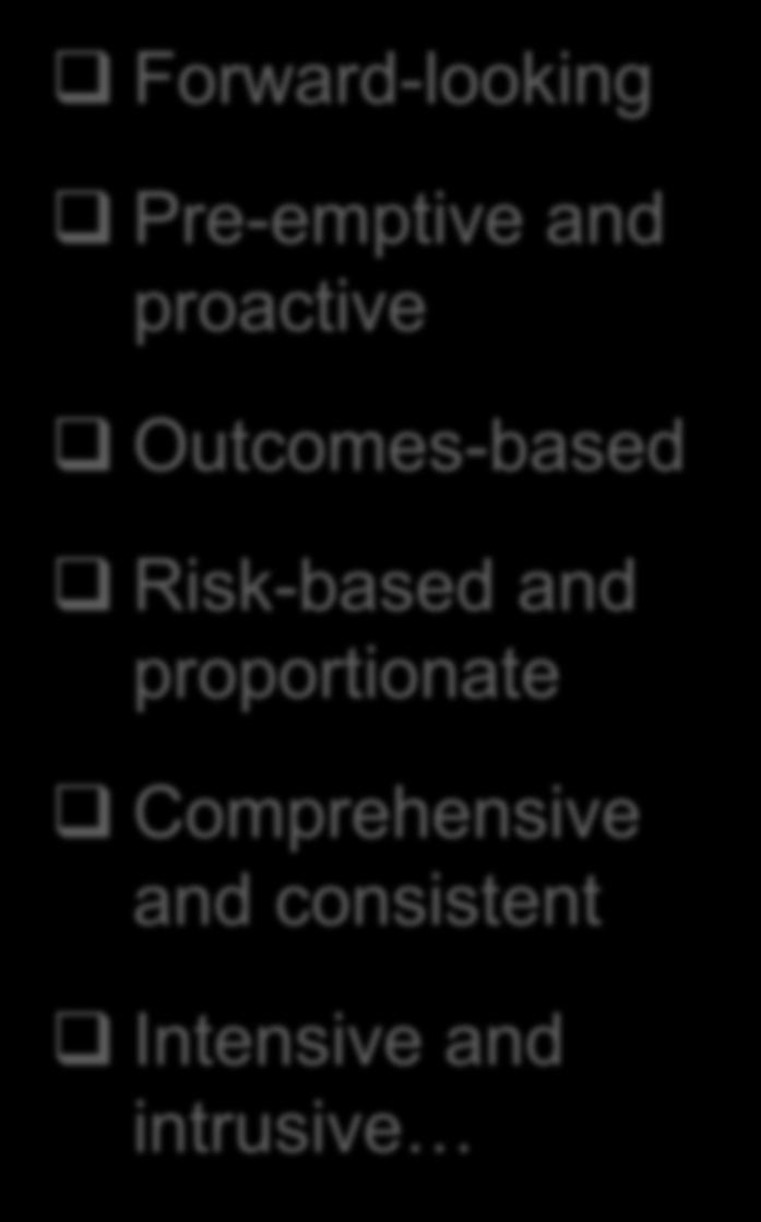 Pre-emptive and proactive Outcomes-based Risk-based
