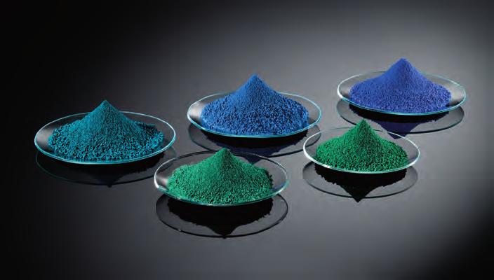 (Inverse) Spinel Pigments (Inverse) Spinel Pigments Cobalt blue pigments are generated in the typical spinel crystal modification.