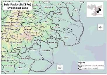 Livelihood Profile Oromiya Region, Ethiopia Bale Pastoral (BPA) Livelihood Zone April, 2008 1 Zone Description The Bale Pastoral (BPA) livelihood zone includes Rayitu, Sawena, Lege-hidha,