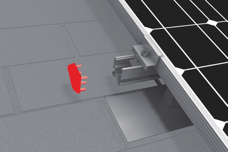 channel and rotate clockwise 90 degrees. Slide into position, ensuring the modules are flush against the clamps. Leave a minimum gap of (25mm) from the end of the rail, and torque the M8 bolts to 0.