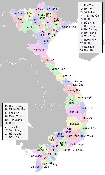 Project sites in 4 provinces! - 12 communes in the northern Vietnam " Bac Kan 4887 km 2 population ca 300.