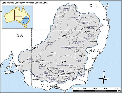 Murray-Darling Basin facts ~410,000 sq.