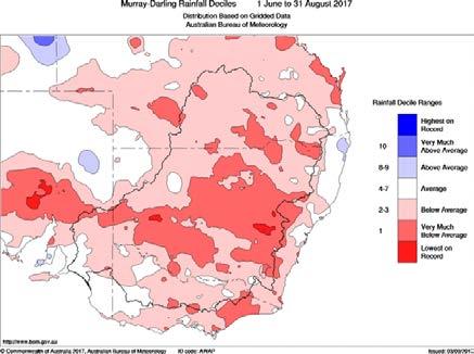 However, the last three months has been extremely dry across the Barwon Darling catchment which is likely to result in the Darling to cease to flow at Wilcannia by mid- October.
