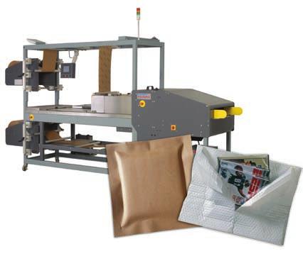 Paper Packaging Jiffy Custom Wrap Wadding Kushion Kraft Indented Paper PackTiger Paper Cushioning System The PackTiger system creates custom-length paper pads, up to 150 per minute, which can be used