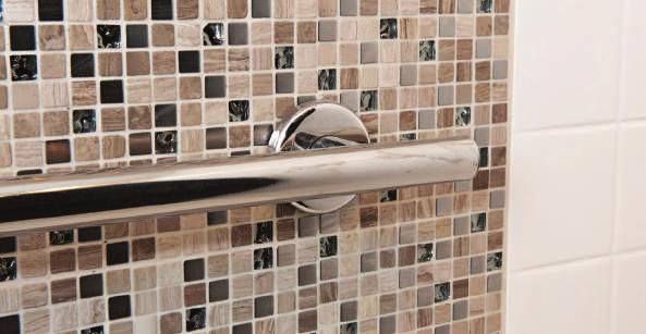 6 GRAB BARS Grab bars are essential to the accessible bathroom.