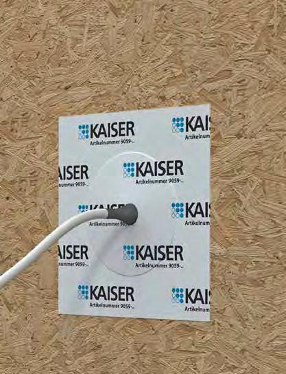 cables or conduits. The selfadhesive KAISER sealing sleeves can be fitted without the need for any tools.