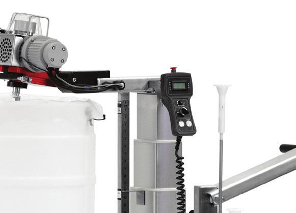 200 L, and 300 L sizes of mixing drums Mix effi ciently at lower volumes with the 5:1 turndown ratio Increase mobility with a smaller footprint and