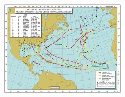 1998 Hurricane Season September 26 30, 1998 Hurricane Georges made landfall on the central Gulf Coast near Biloxi, Mississippi.