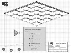 GEOMETRIX Online Designer USG Design The USG Design Wizard is an intuitive, interactive software tool that enables specifiers to quickly generate 3-D Wizard designs featuring GEOMETRIX Metal Ceiling