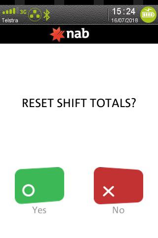 END SHIFT (CONTINUED) Step 5 Follow the prompts displayed on the screen to Reset the Shift Totals and end shift Press Yes to
