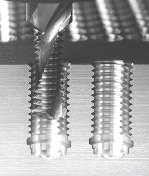 Drill thread milling tool Thread engagements Page Cross section of a thread produced by combined drilling and threading.