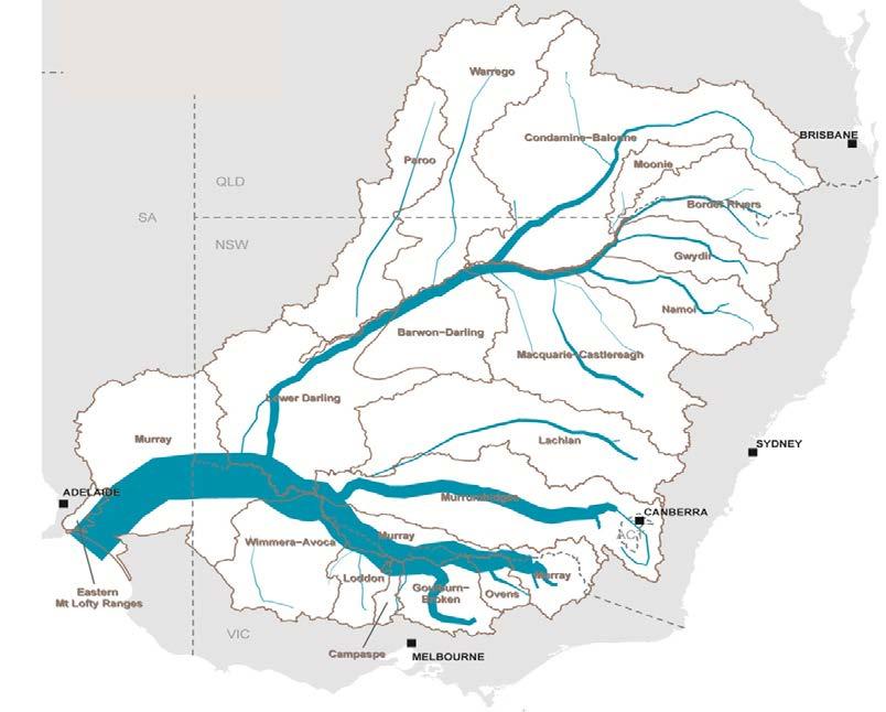 2,000,000, supports 20 mill Significant environmental values Australia s three longest rivers Home to 34 major