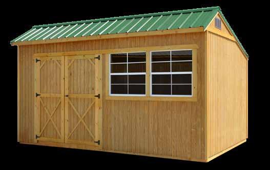 99 $312.29 16x36 $8,195 $379.40 $341.46 16x40 $8,895 $411.81 $370.63 10 x 12 Utility 72 interior walls> GARDEN SHED Gable-style roof profile. 8x12-10x14 come with 75 wall height.
