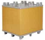 It is designed with a robust pallet and lid component.