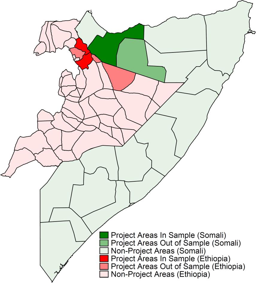 Figure 1.1 Project Areas and Survey Areas for Ethiopia and Somaliland Effectiveness Review Source: Oxfam This report presents the findings of the Effectiveness Review.