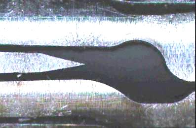 (A) Figure 3. A) Micro welding of fine wire mesh.