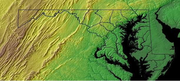 Appalachian Maryland Physiographic Regions or Sites Plateau
