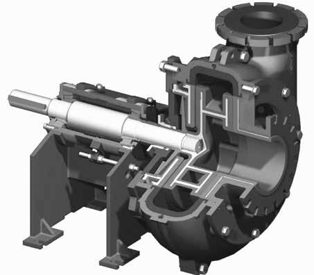 Excellent hydraulic designs maximise efficiency throughout the life of the pump and selection of wear part materials from the extensive Metso ranges of metals and elastomers ensure long wear life.